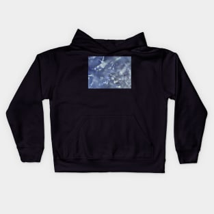 Lavender flower under microscope Kids Hoodie